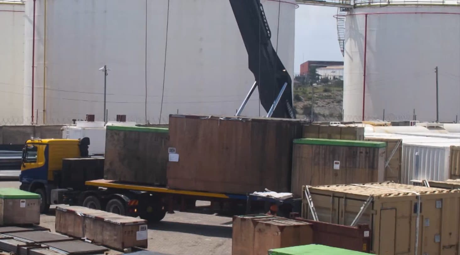 Deconsolidated loose cargo in the Less Container Load area at Focus CFS.